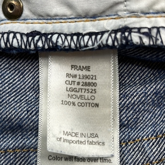 Frame Denim Le Grand Garçon Size 25 - Picture 11 of 16